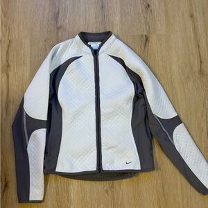 Nike Women's Gray and White Jacket